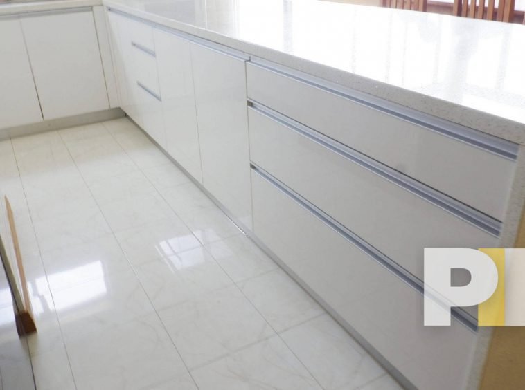 kitchen with cabinets - Myanmar Condo for rent