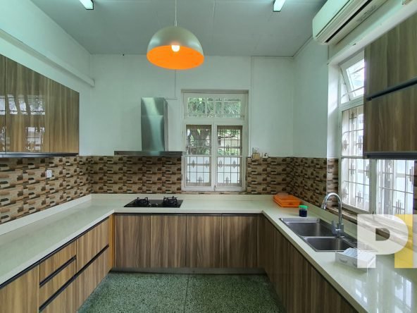 kitchen with cabinets - Real Estate in Yangon