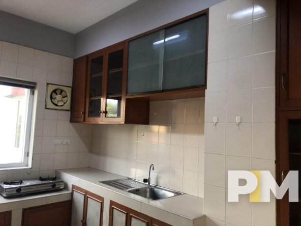kitchen with cabinets - Real Estate in Yangon