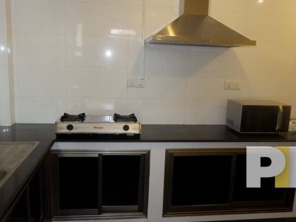 kitchen with cabinets - Yangon Property
