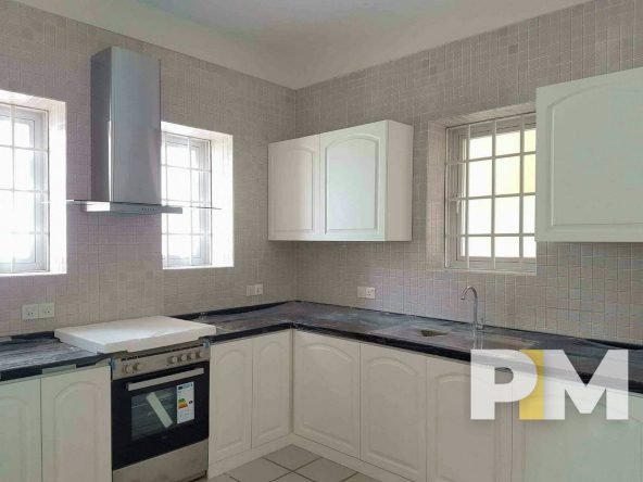 kitchen with cabinets - Yangon Real Estate
