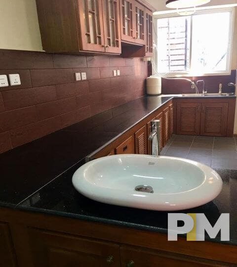 kitchen with cabinets - Yangon Real Estate