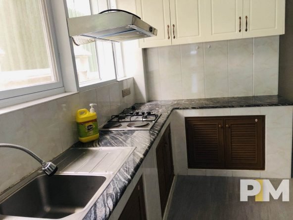 kitchen with cabinets - Yangon Real Estate
