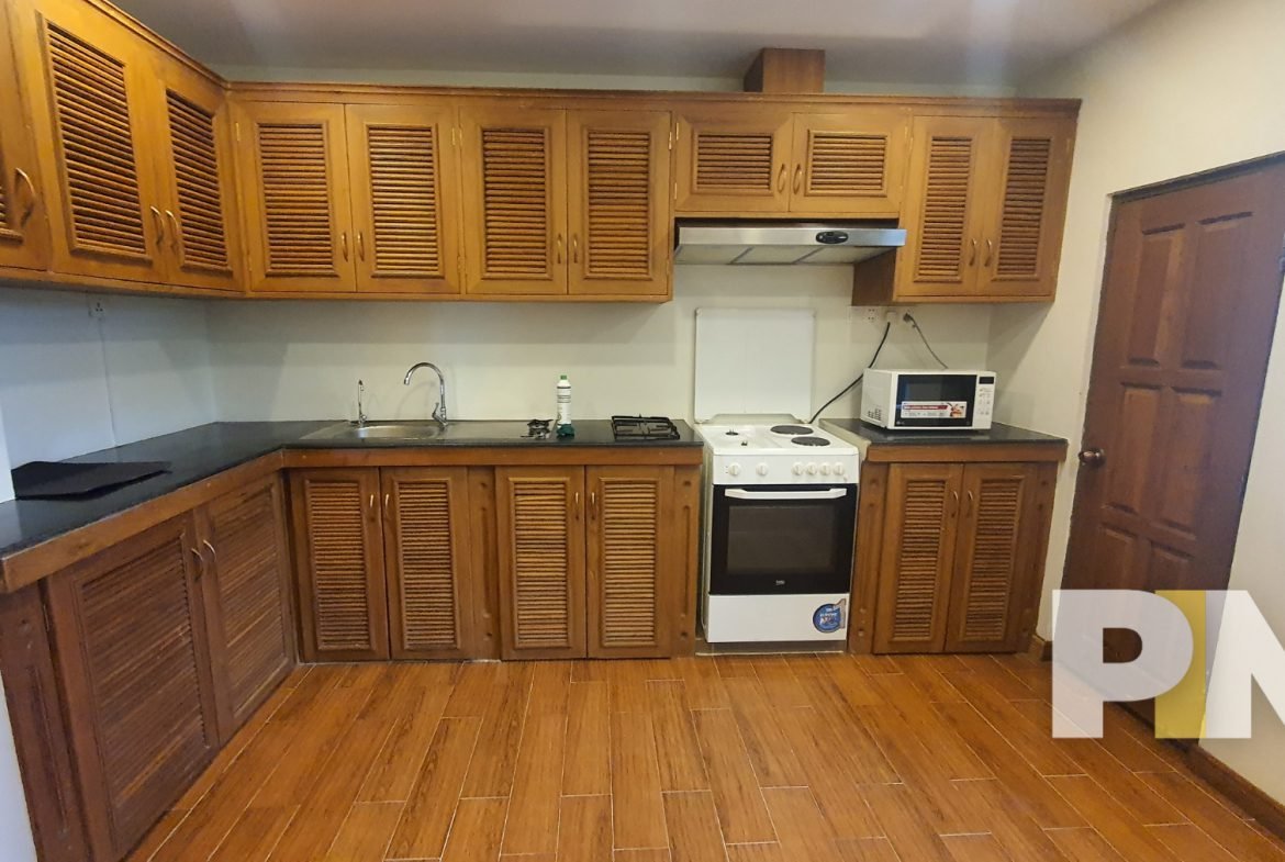kitchen with cabinets - Yangon Real Estate