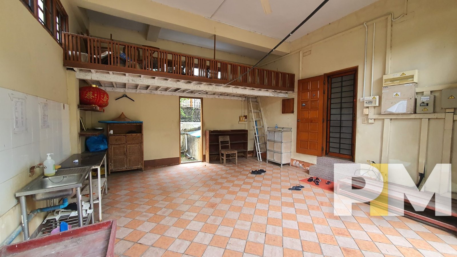 kitchen with cabinets - properties in Myanmar