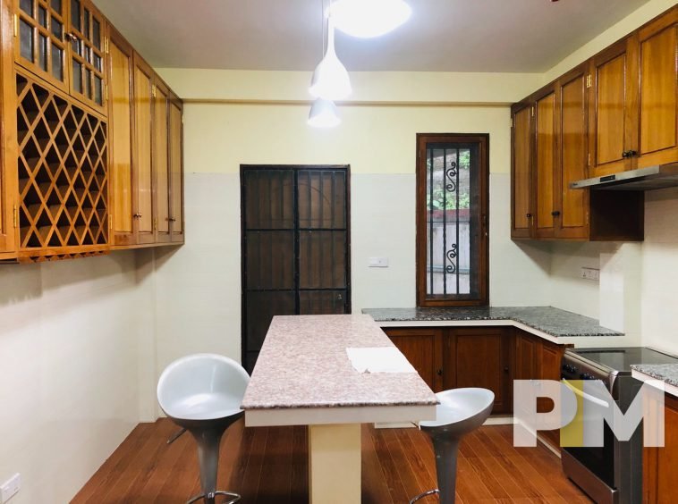 kitchen with dining table and chairs - properties in Yangon