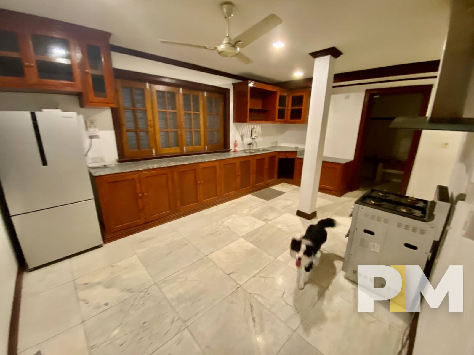 kitchen with fridge - Home Rental Yangon