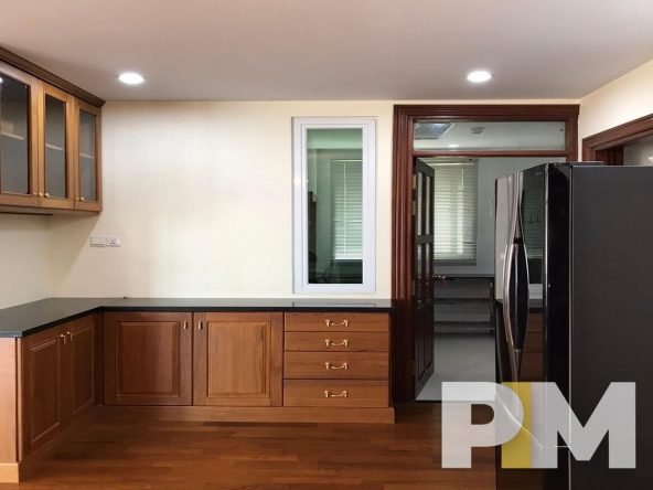 kitchen with fridge - Yangon Property