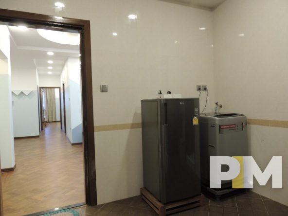 kitchen with fridge - Yangon Property