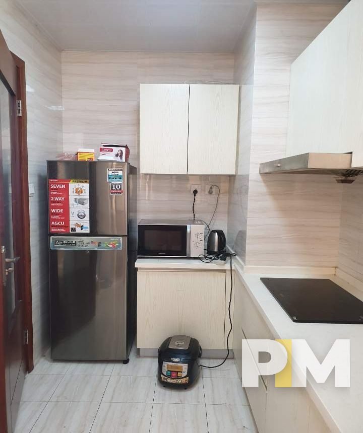 kitchen with fridge - Yangon Real Estate