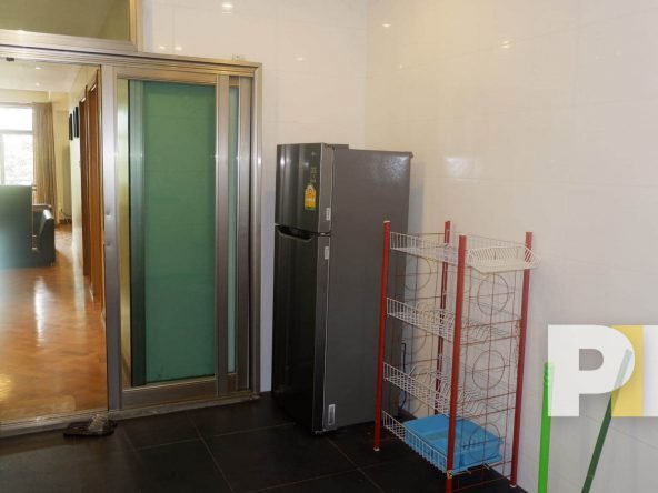 kitchen with fridge - Yangon Real Estatet