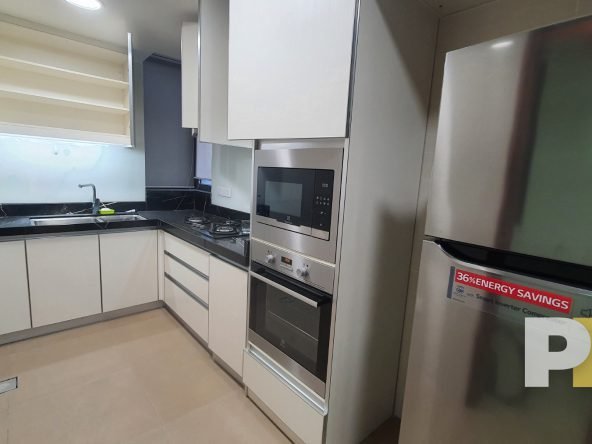 kitchen with fridge - properties in Myanmar