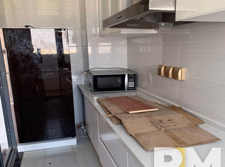 kitchen with microwave - Real Estate in Yangon