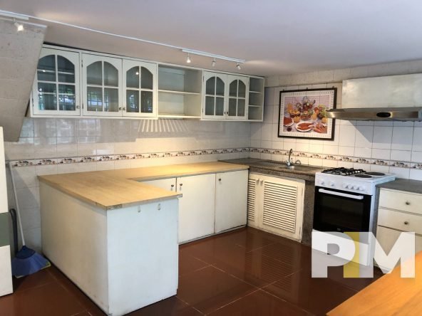 kitchen with oven - properties in Yangon