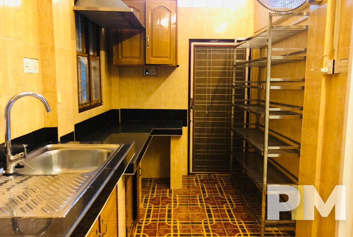 kitchen with shelf - Myanmar property