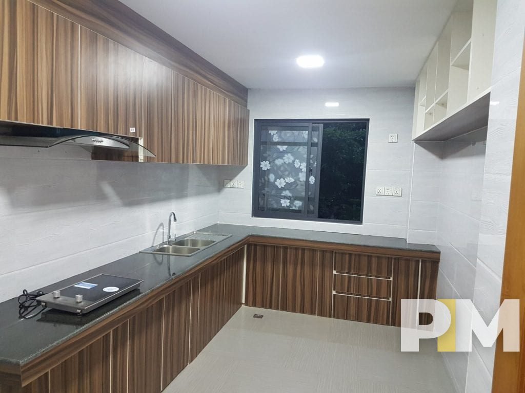 kitchen with stove - Yangon Property