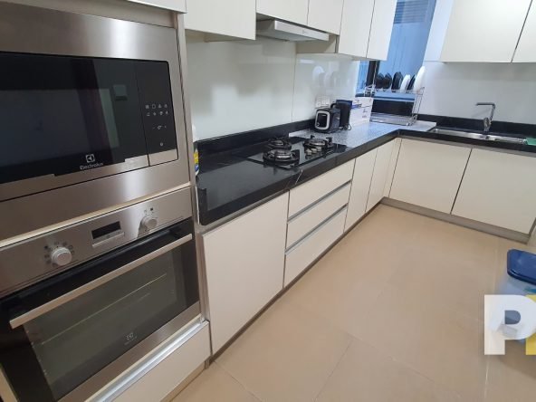 kitchen with stove - Yangon Property