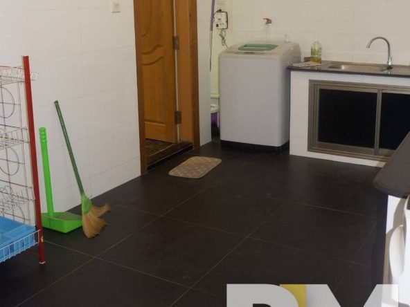 kitchen with washing machine - Yangon Real Estate