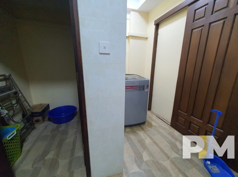 laundry space with washing machine - Condo for rent in Yankin