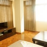 living room with TV - Condo for rent in Kyimyindine