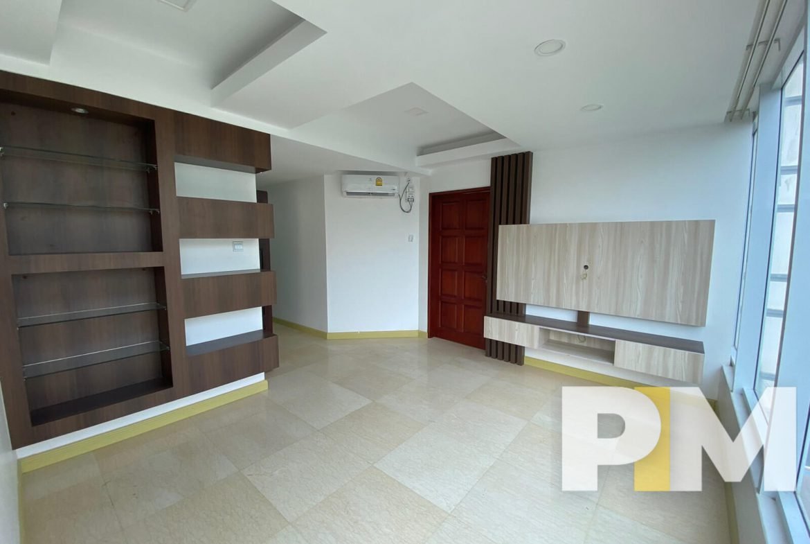 living room with TV stand - Yangon Real Estate