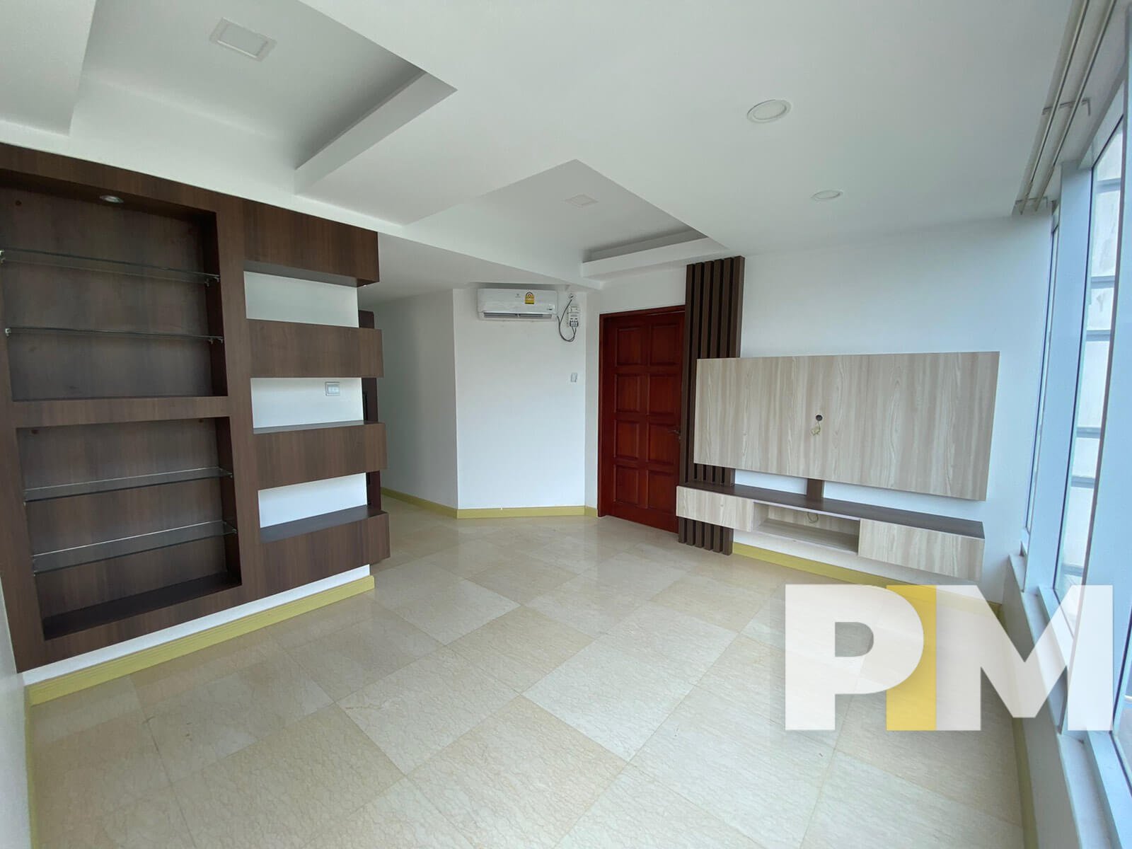 living room with TV stand - Yangon Real Estate