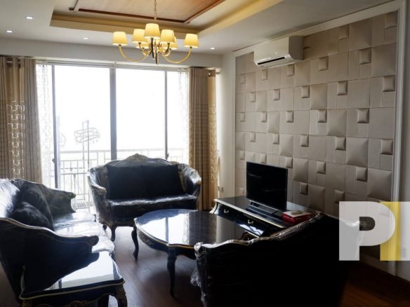 living room with coffee table - Myanmar Property