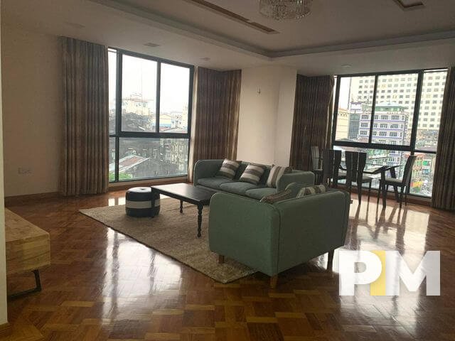living room with coffee table - Real Estate in Yangon