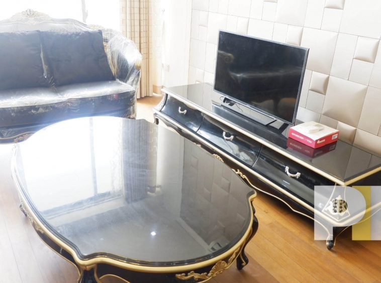 living room with coffee table - Yangon Property