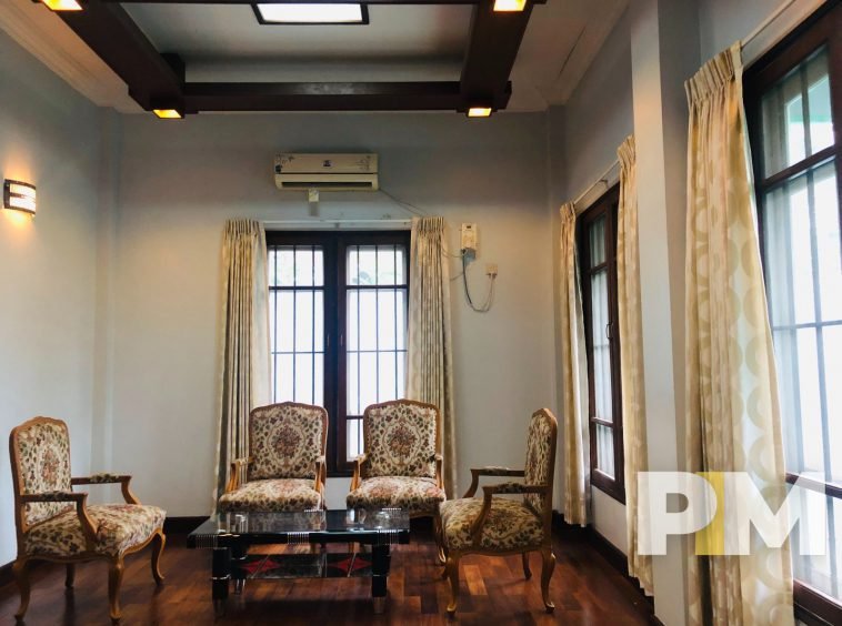 living room with coffee table - Yangon Real Estate