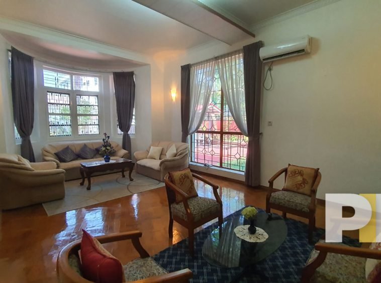 living room with coffee table - properties in Myanmar