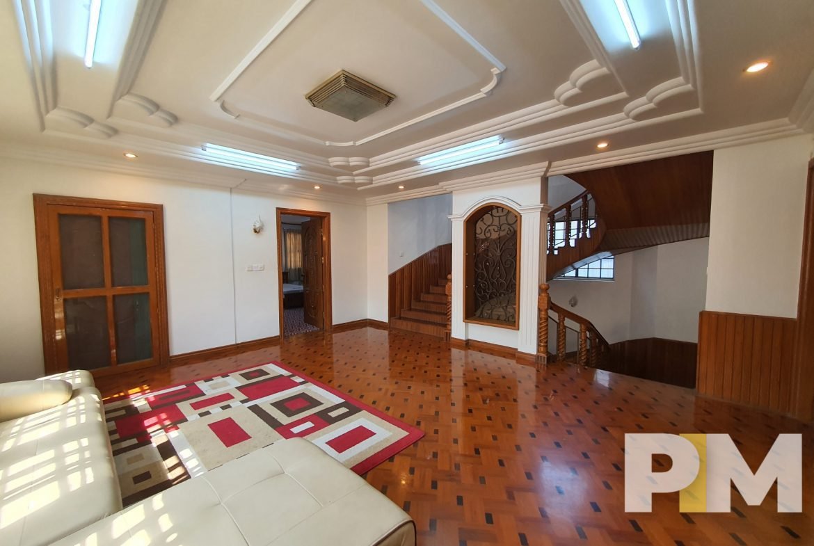 living room with coffee table - properties in Yangon