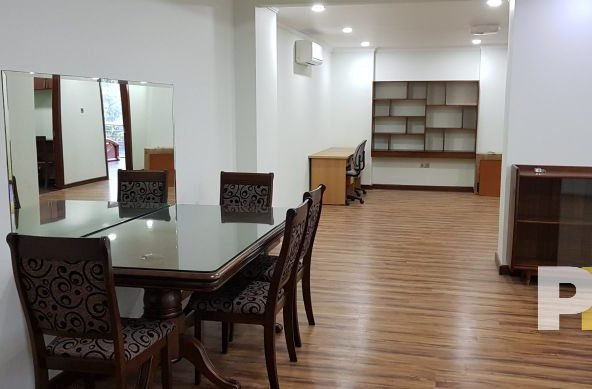 living room with dining room - Real Estate in Yangon