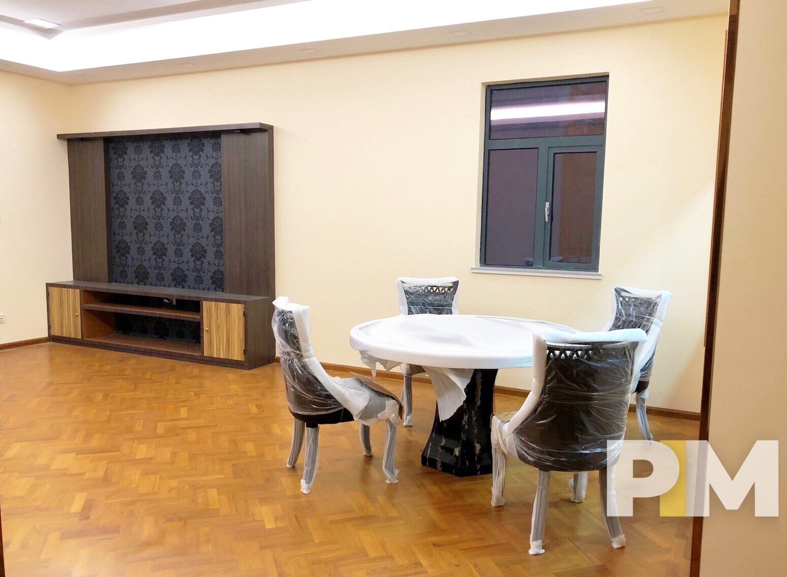 living room with dining space - Yangon Property