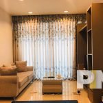 living room with sofa - Condo for rent in Hlaing