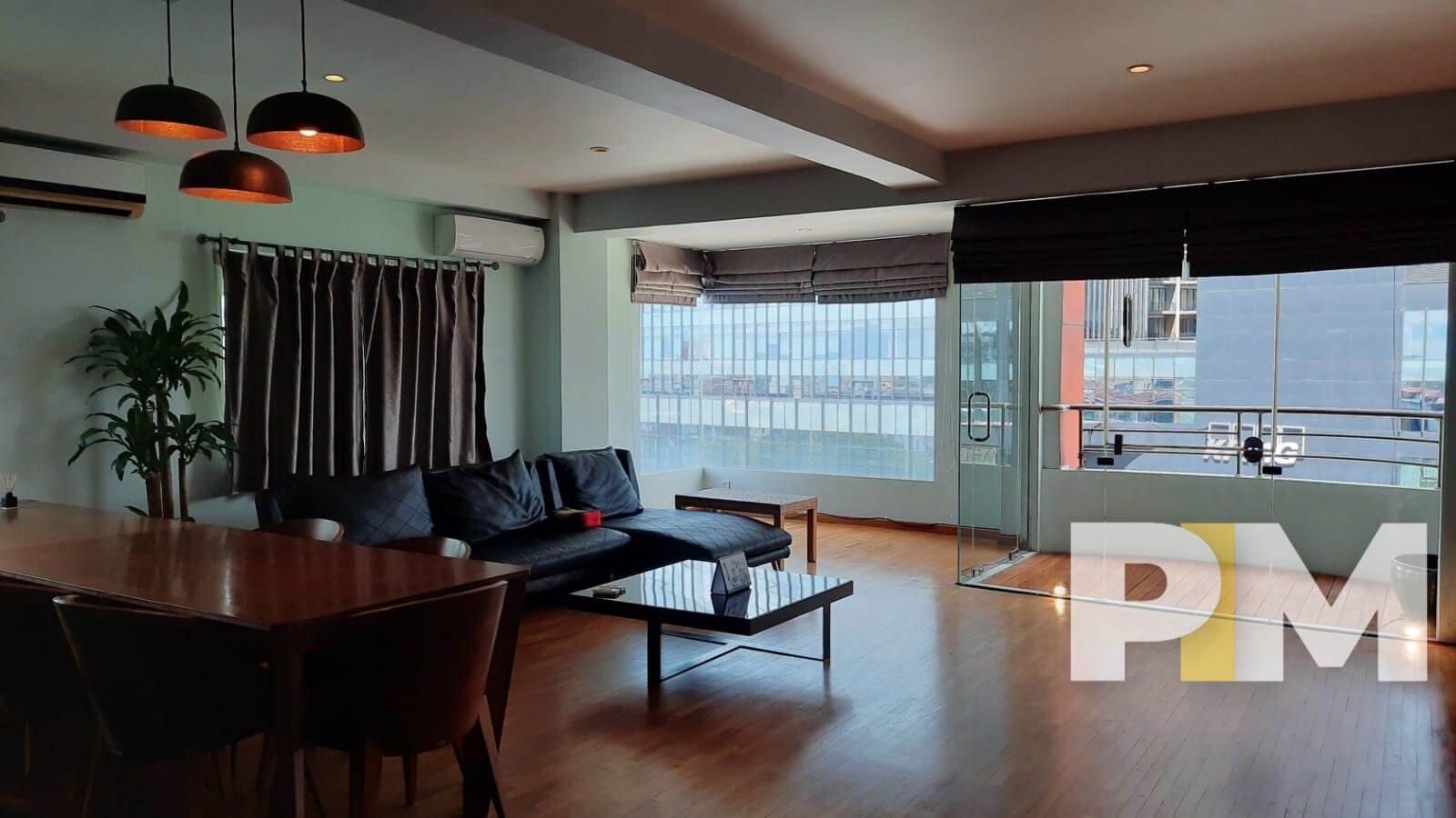 living room with sofa - Condo for rent in Mingalar Taung Nyunt