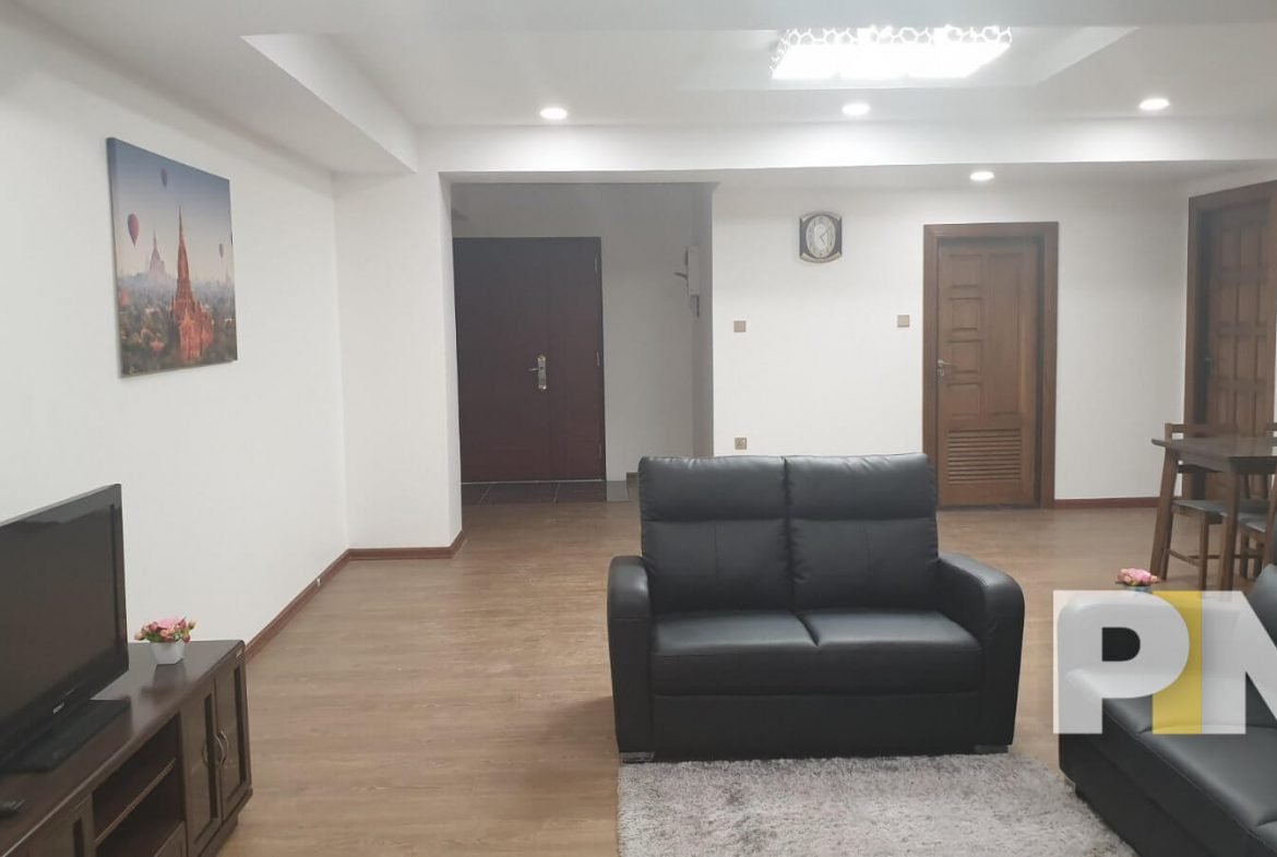 living room with sofa - Myanmar Condo for rent