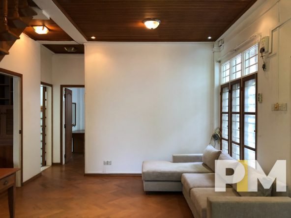 living room with sofa - Myanmar House for rent