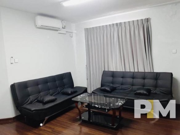 living room with sofa - Rent in Yangon