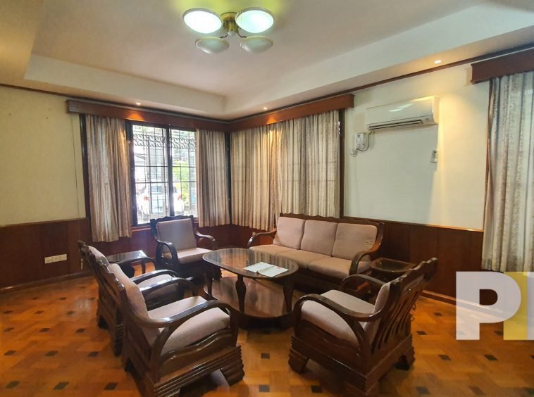 living room with sofa - Rent in Yangon