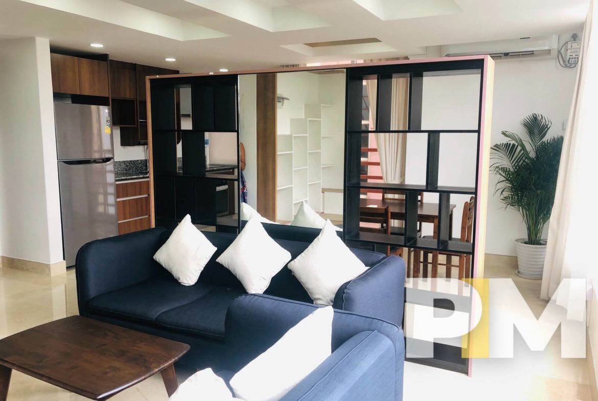 living room with sofa - Yangon Property