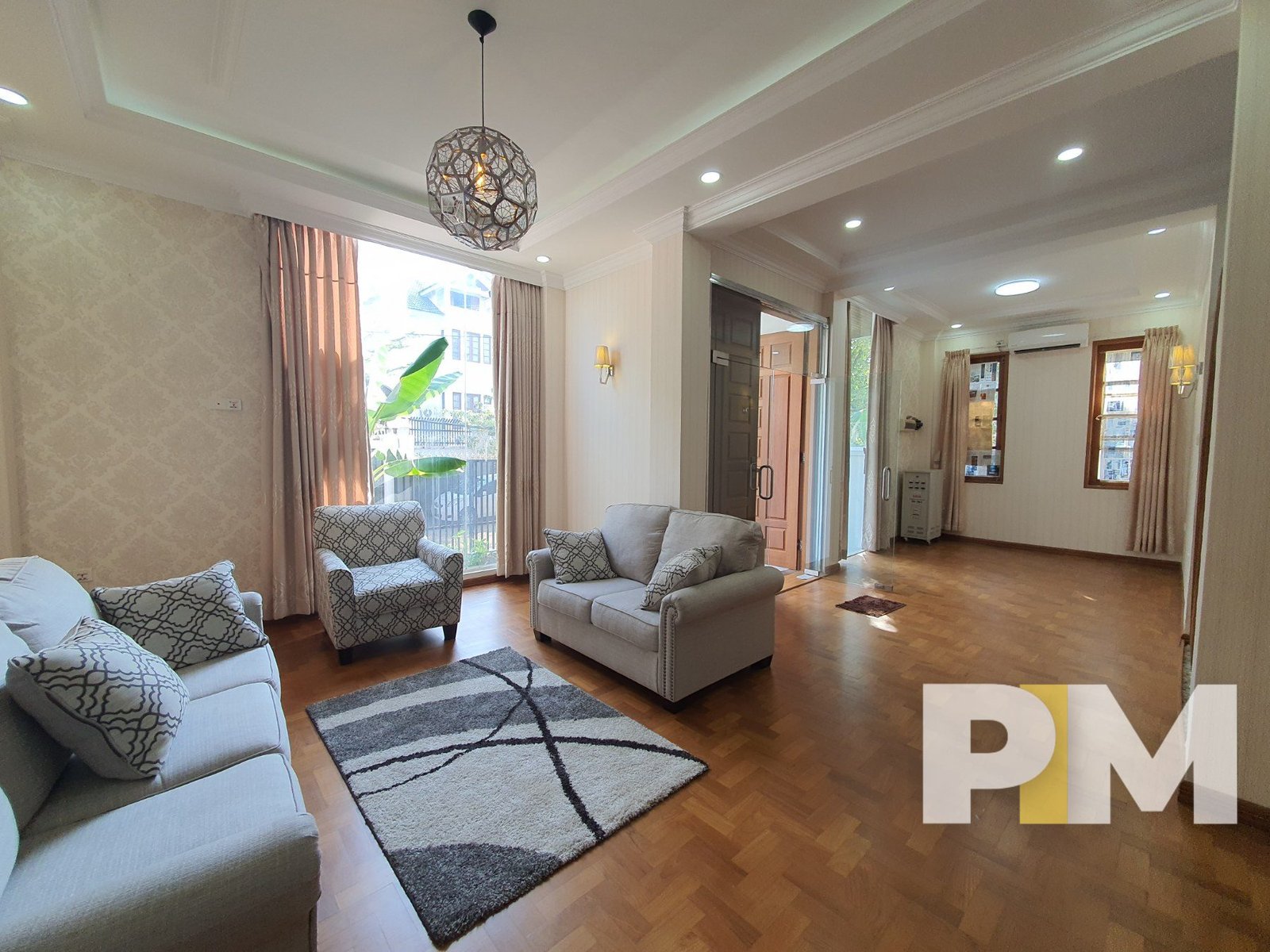 living room with sofa - property in Yangon