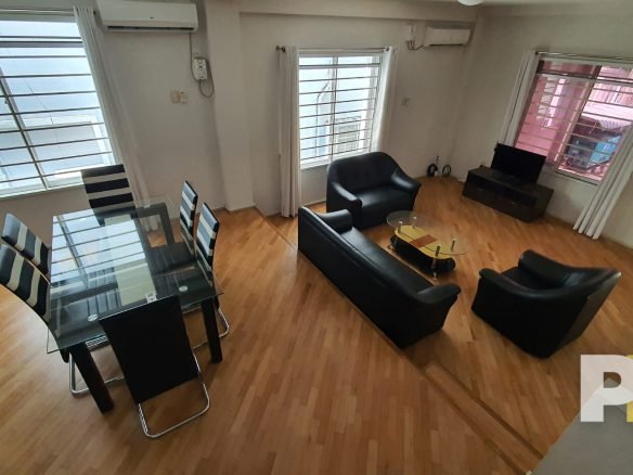 living room with sofa set - Yangon Property