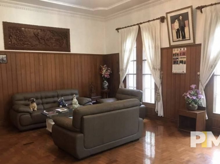 living room with sofa set - properties in Myanmar