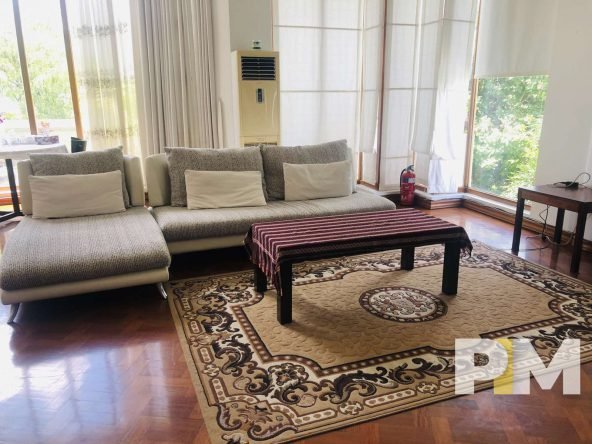 living room with sofa set - properties in Myanmar