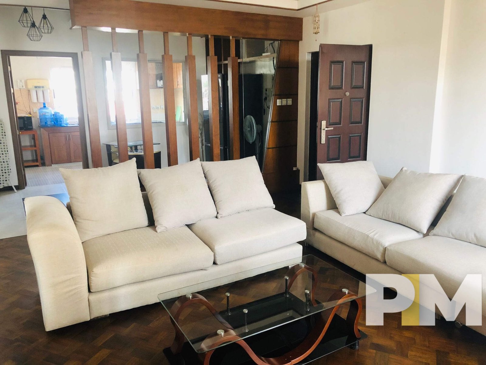 living room with sofa set - properties in Yangon