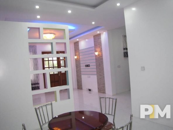 living room with table and chairs - Yangon Real Estate