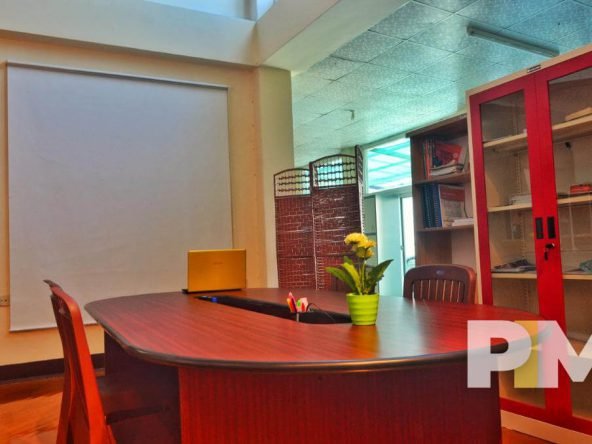 office room with meeting table - property in Myanmar