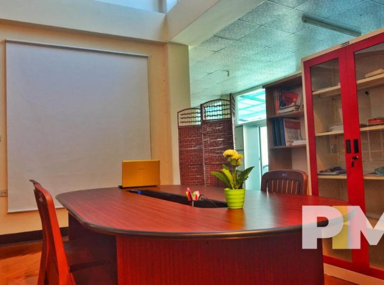 office room with meeting table - property in Myanmar