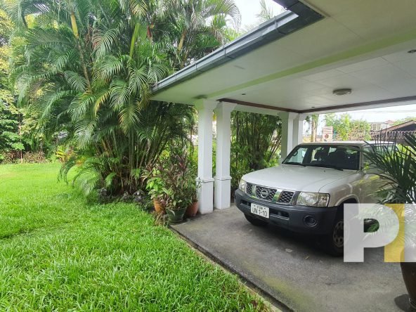 outdoor space with car park - Rent in Yangon